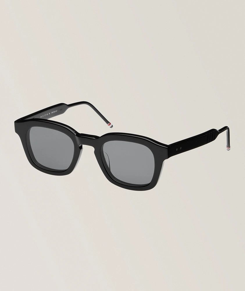 Rectangular Frame Acetate Sunglasses
