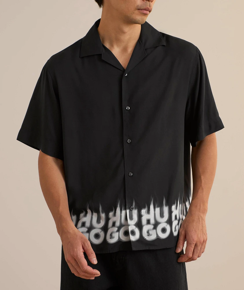 Smoke Logo Camp Shirt