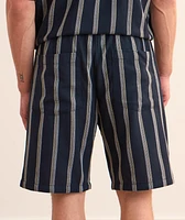 Cotton-Blend Striped Shorts