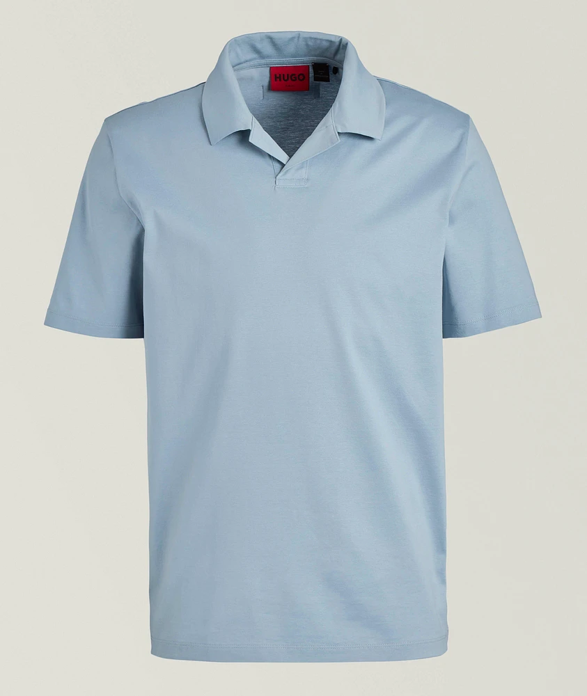 Mercerized Cotton Slim-Fit Polo