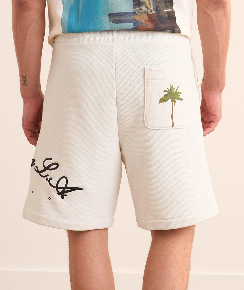 Palm Tree Graphic Shorts