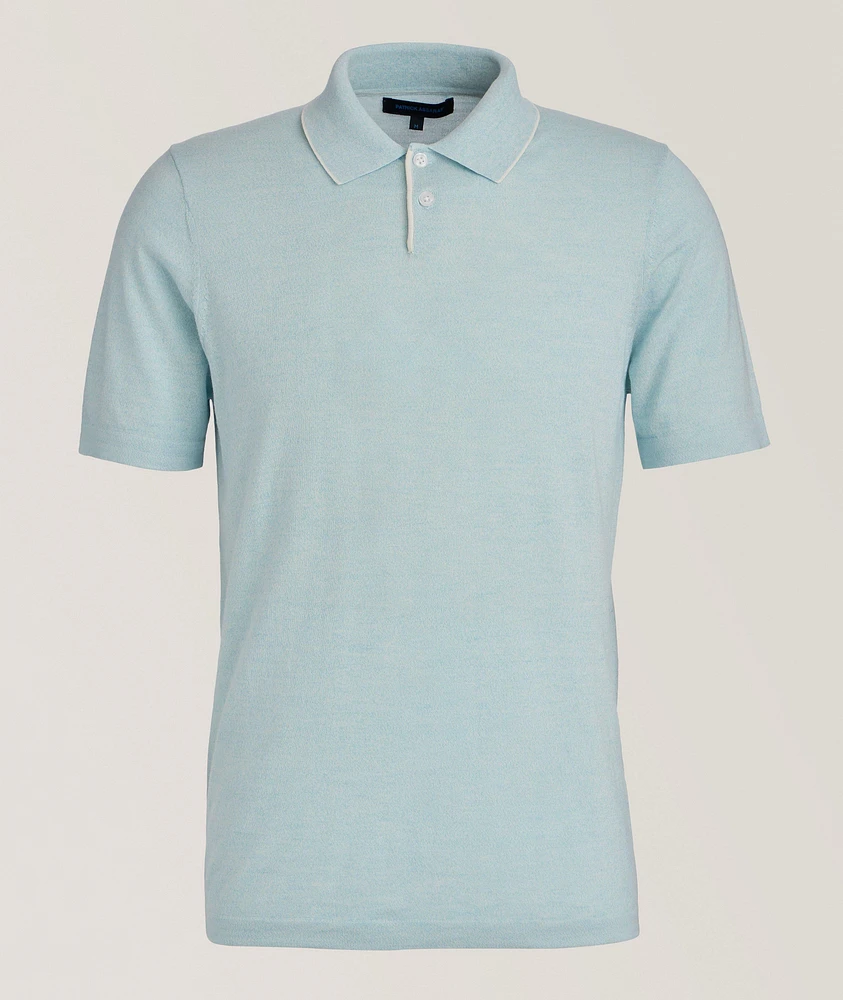 Cotton-Blend Tipped Polo