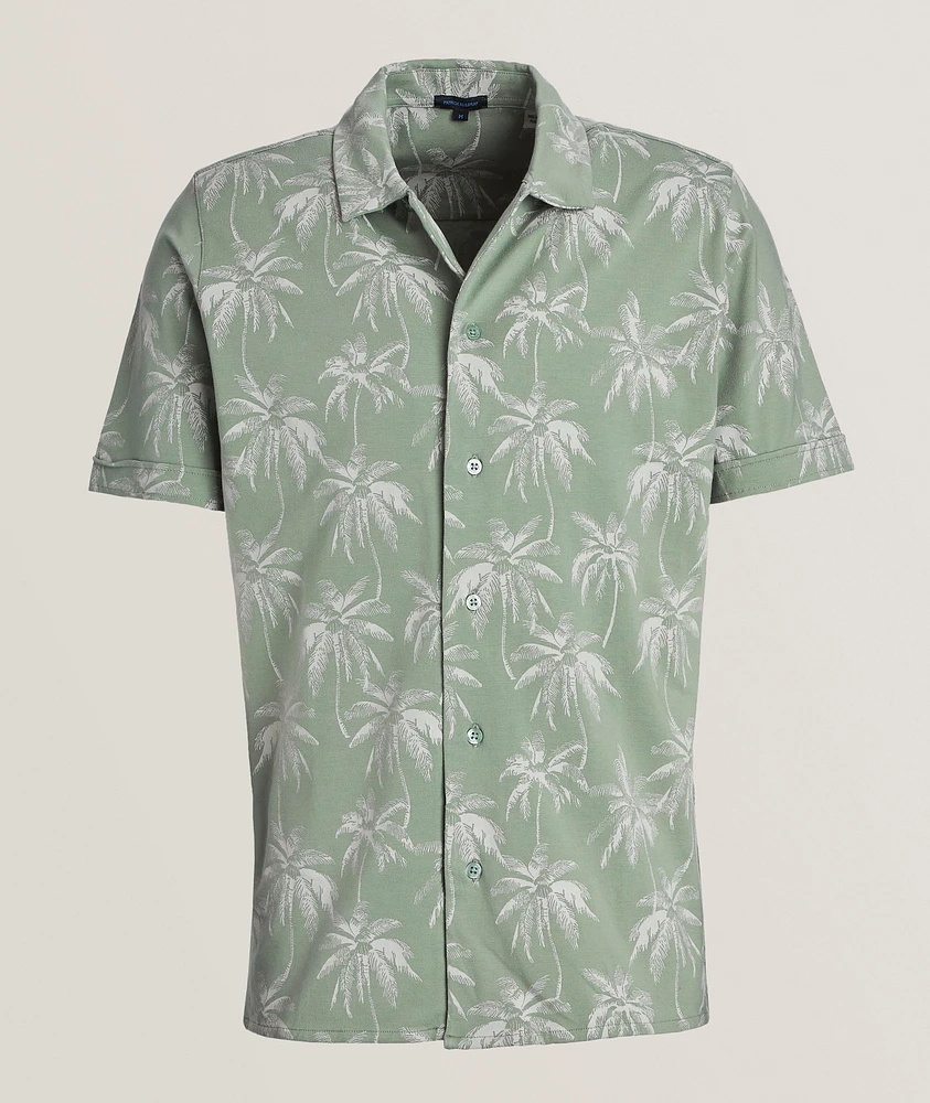 Palm Print Camp Shirt