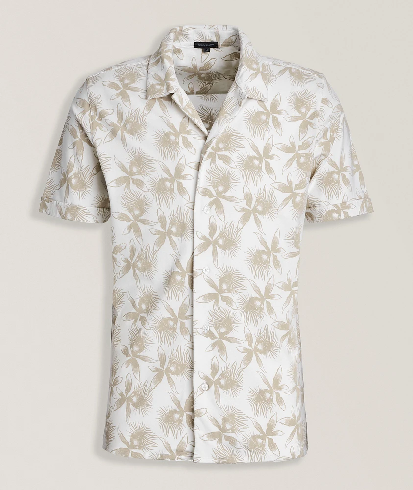 Floral Print Camp Shirt