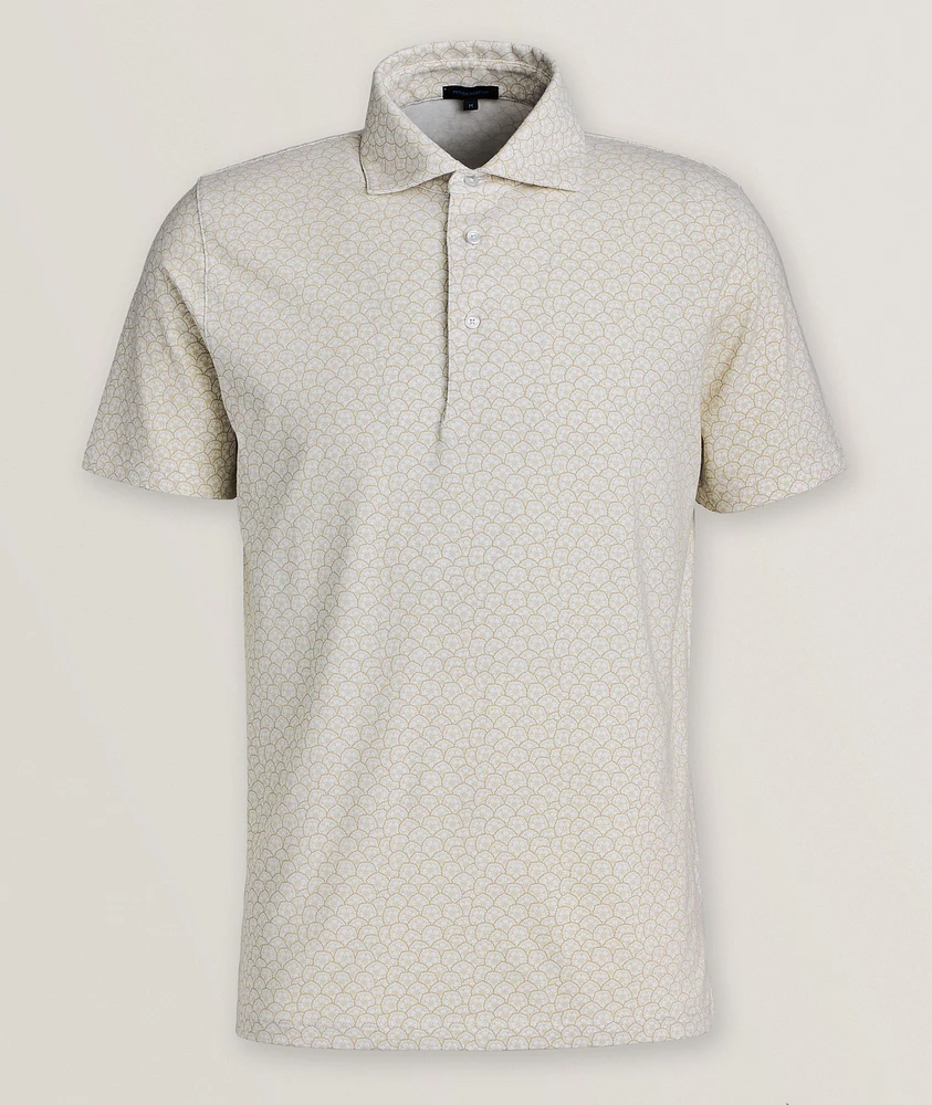 Floral Neat Stretch-Pima Cotton Polo