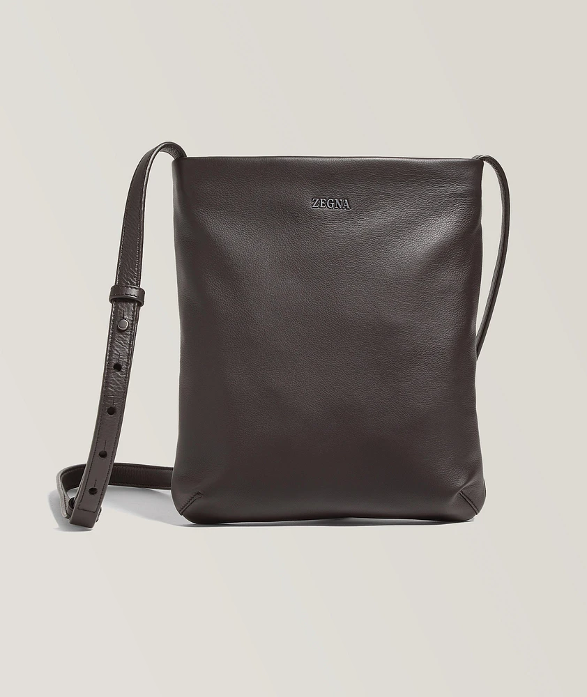 SECONDSKIN Slim Leather Crossbody Bag