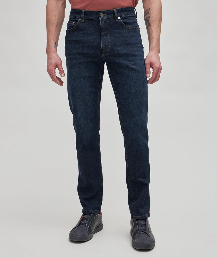 City Stretch-Cotton Five-Pocket Jeans