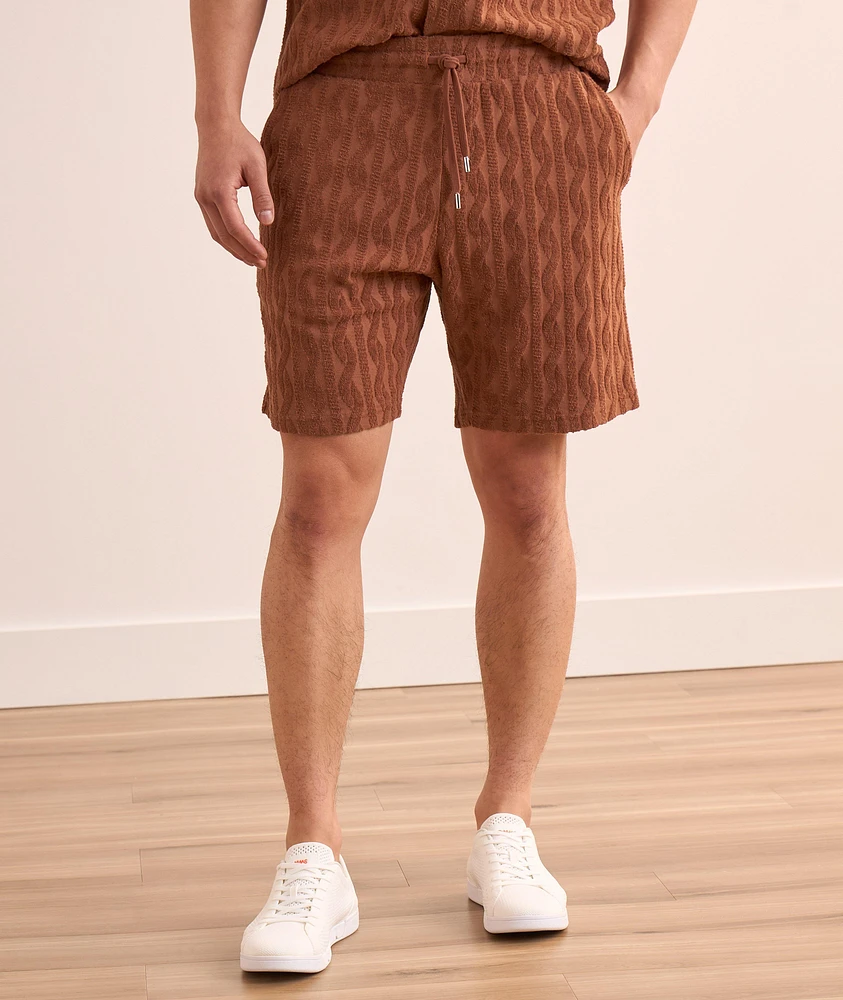 Augusto Terry Jacquard Shorts