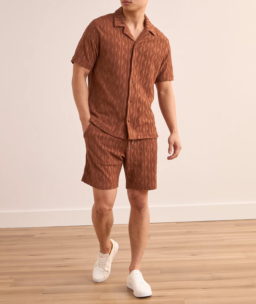 Augusto Terry Jacquard Shorts
