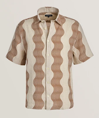 Castro Duo Cabana Stripe Linen Shirt