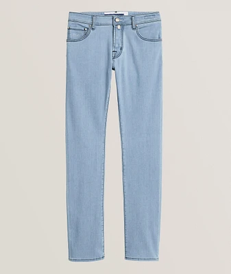 Nick Stripe Patch Slim-Fit Jeans