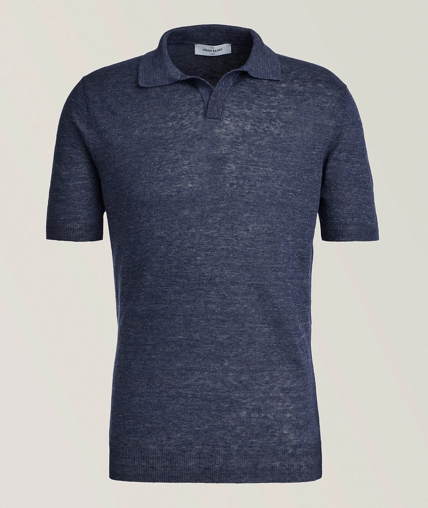 Linen Knit Polo
