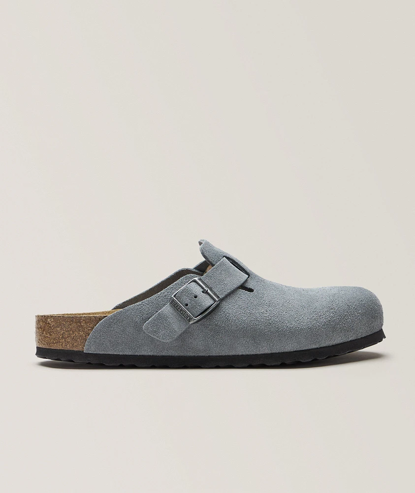 Boston Soft Footbed Suede Leather Mules
