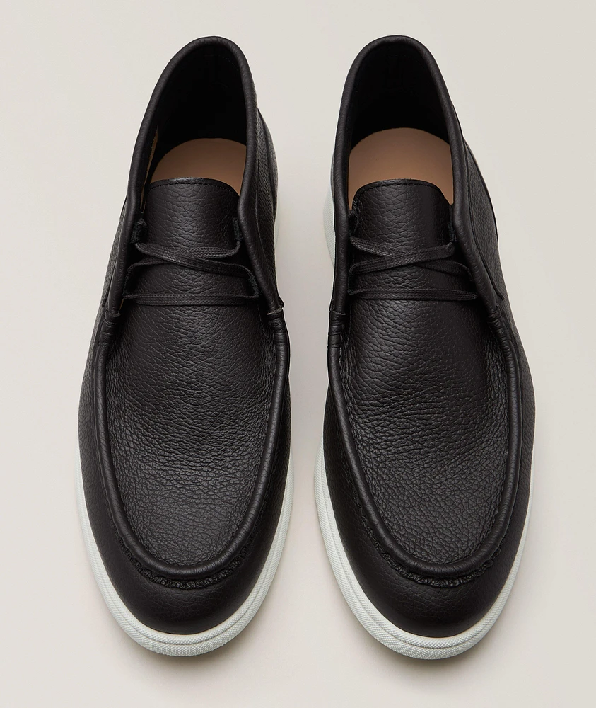 Sienne Grained Leather Desert Boots
