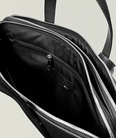 Zair Saffiano Leather Double Doc Briefcase