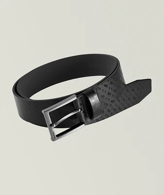 Barn Monogram Leather Belt