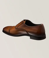 Boston Burnished Leather Cap-Toe Oxfords