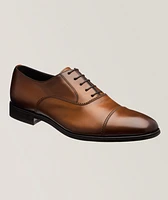 Boston Burnished Leather Cap-Toe Oxfords