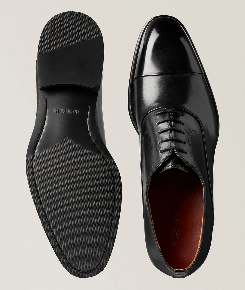 Omegga Cap-Toe Leather Oxfords