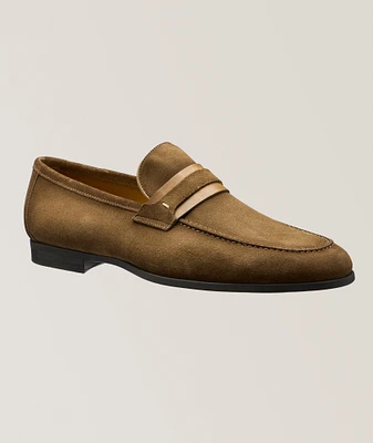 Daniel Double-Strap Suede Loafers