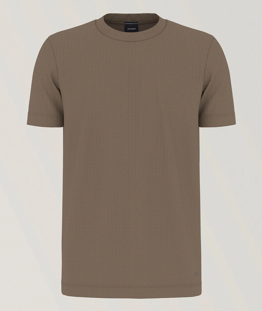 Brandon Textured Cotton Knit T-Shirt