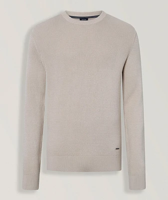 Wikko Textured Cotton Knit Sweater