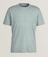 Virgin Wool-Linen Crewneck T-Shirt