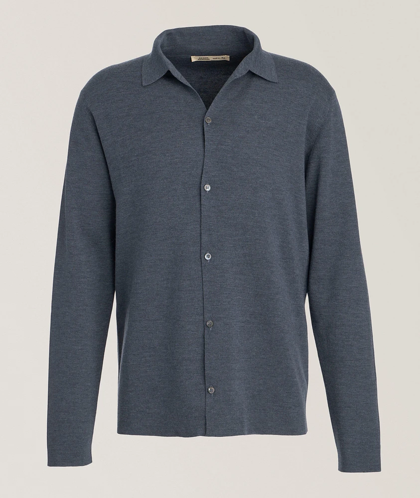 Virgin Wool Knit Shirt