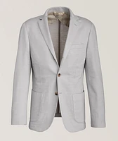 Virgin Wool-Blend Stitch Sport Jacket