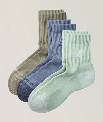 3-Pack Active Quarter Socks