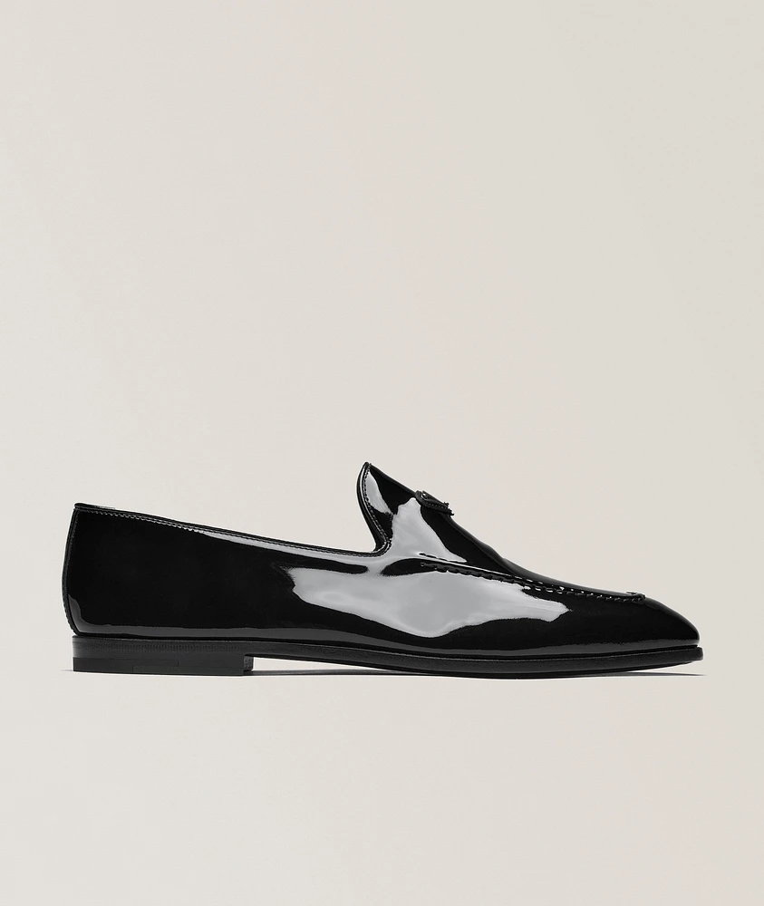 Venetian Logo Patent Leather Loafers