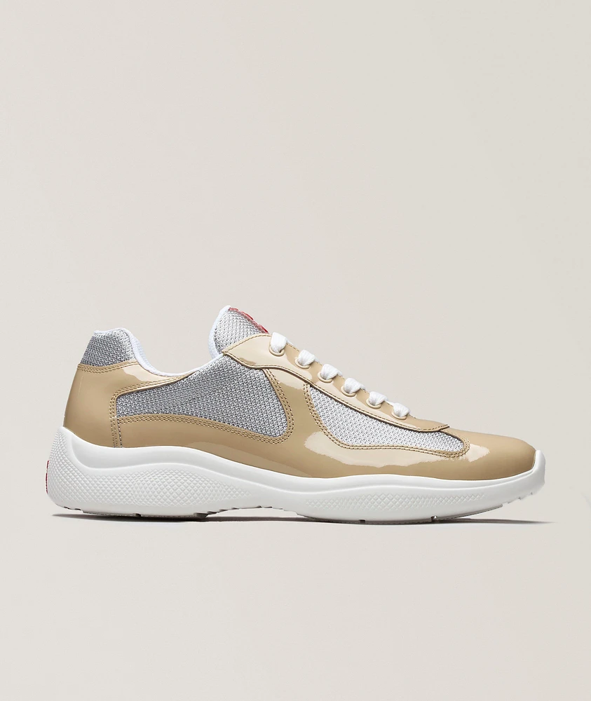 America's Cup Patent Leather & Mesh Sneakers
