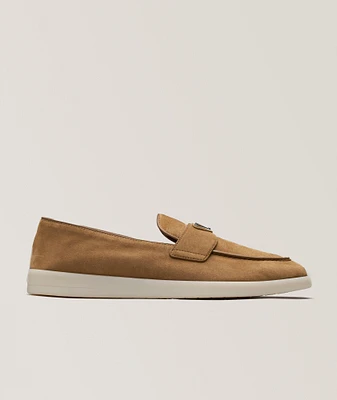 Saint Tropez Suede Logo Loafers
