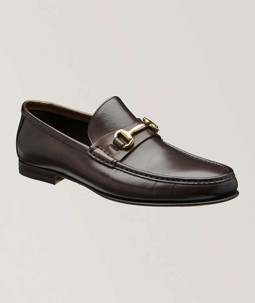 Watts Leather Horsebit Moc Toe Loafers