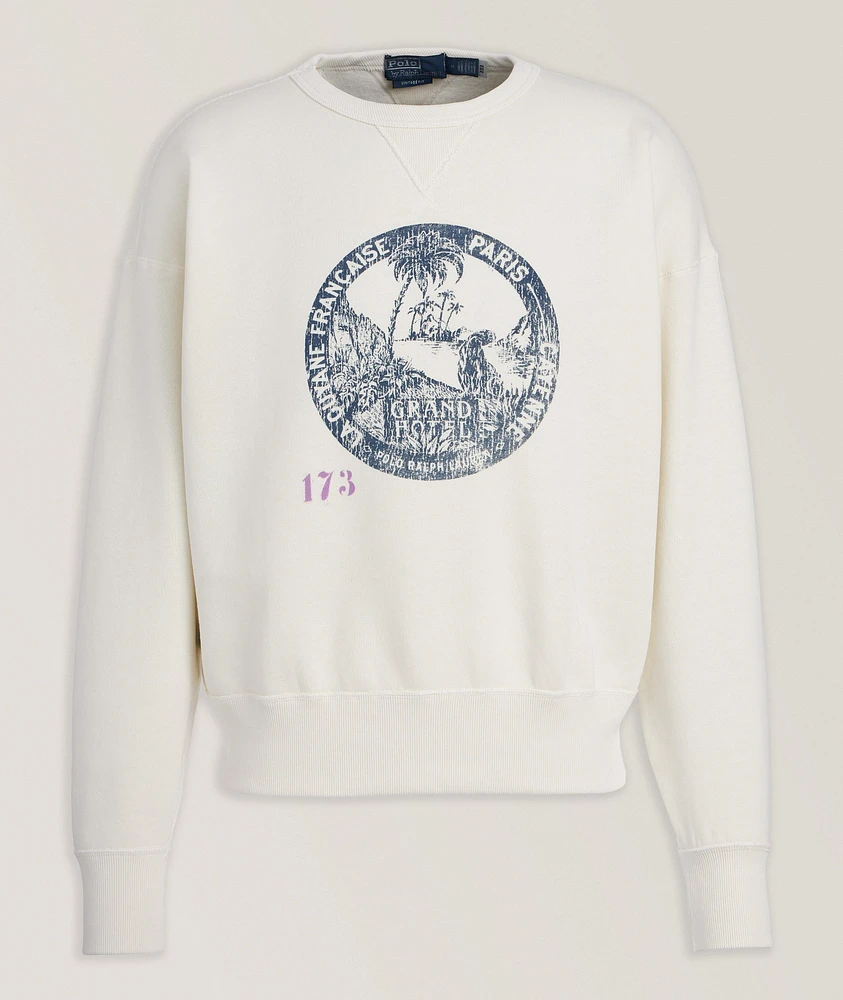 Palm Tree Cotton-Blend Sweatshirt