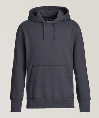 Slim-Fit Terry Cotton Hooded Sweater