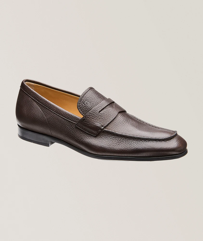 Grain Leather Penny Loafers