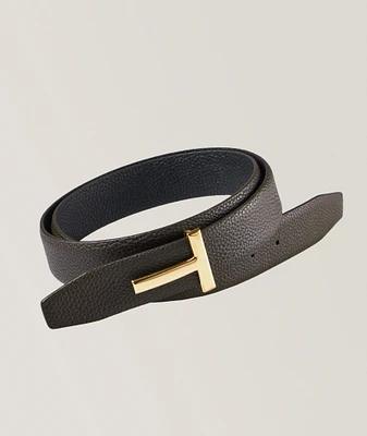 Reversible Soft Grain Leather T Belt
