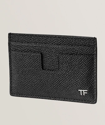 Grain Leather T Line Classic Cardholder 