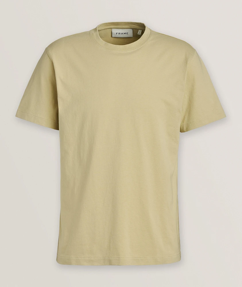 Cotton Logo Crewneck T-Shirt