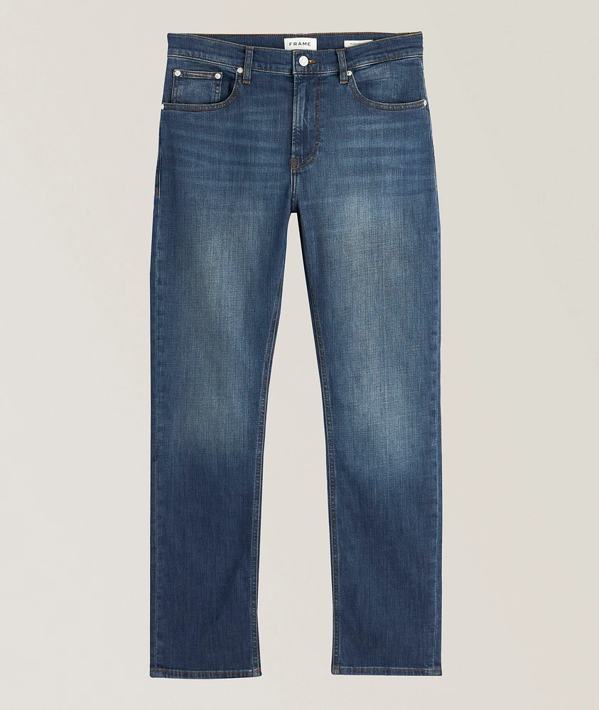 Modern Straight Stretch-Cotton Jeans
