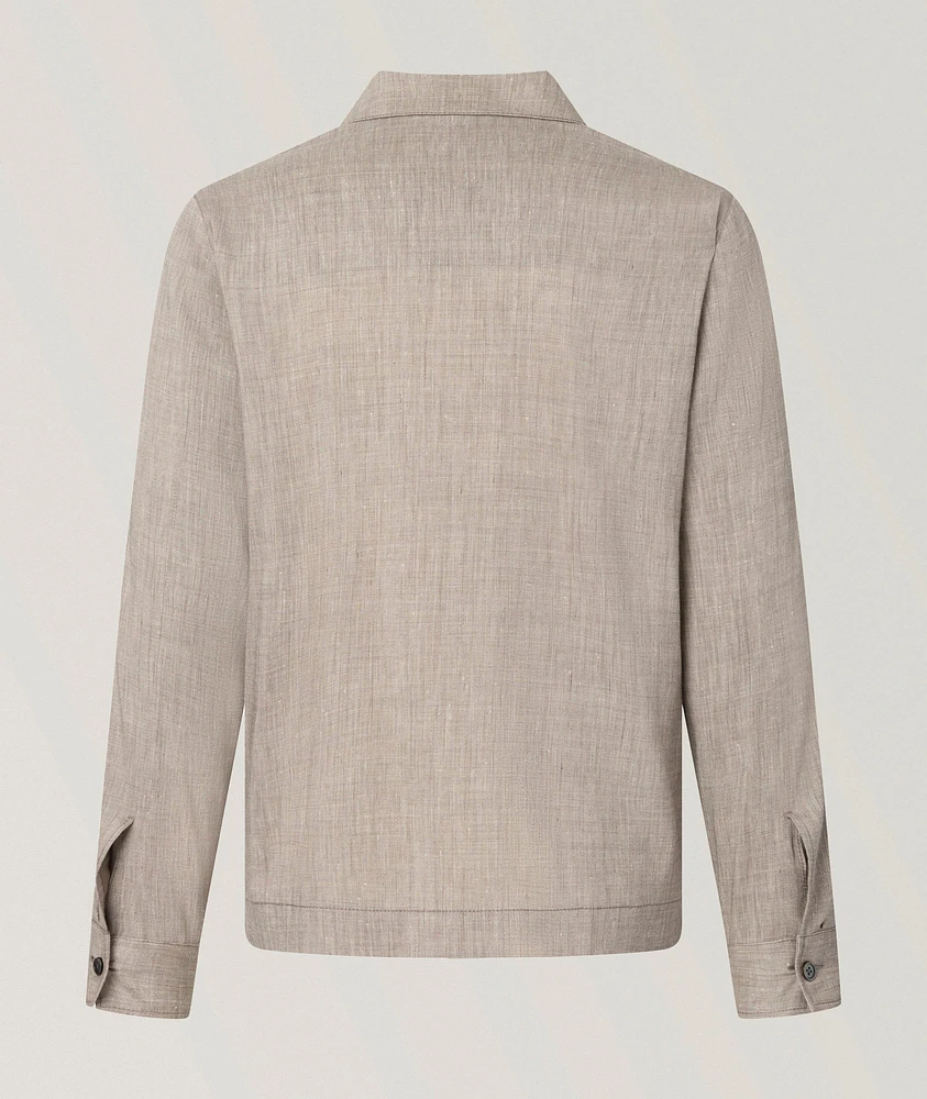 Linen-Wool Overshirt