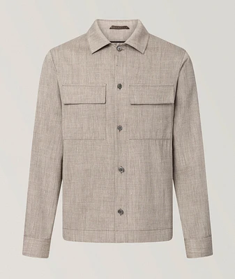 Linen-Wool Overshirt