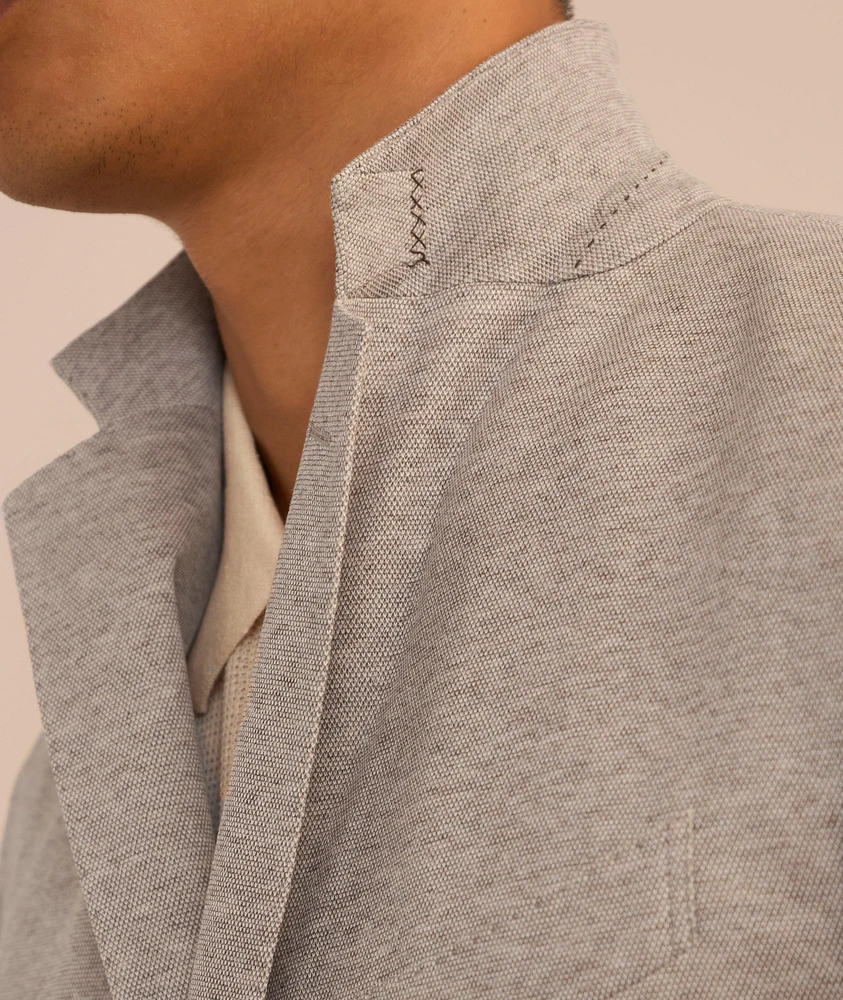 Mélange Cotton-Blend Sport Jacket