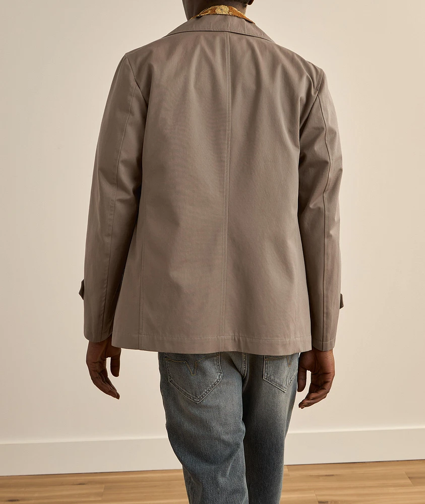 Cabos Cotton Twill Double-Breasted Peacoat