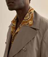Cabos Cotton Twill Double-Breasted Peacoat