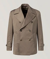 Cabos Cotton Twill Double-Breasted Peacoat