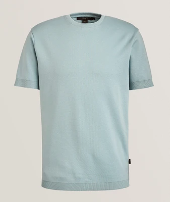 Cotton Knit Crewneck T-Shirt
