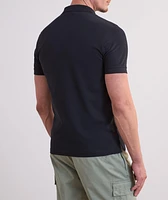 Logo Badge Stretch-Cotton Polo