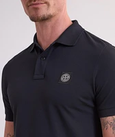 Logo Badge Stretch-Cotton Polo